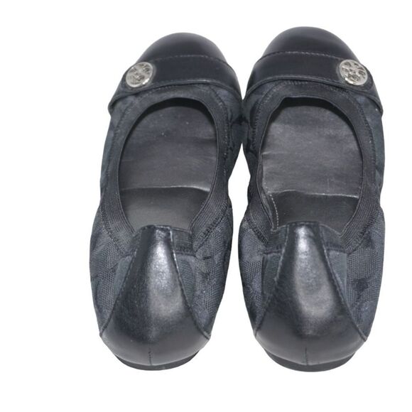 Coach Black Chelsea Cap Toe Ballet Flats, Size 6.5 - Picture 6 of 10